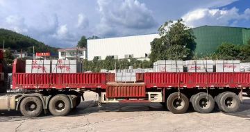 佳木斯 芝麻灰花岗岩地铺石出货日常