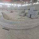 佳木斯 芝麻白异形坐凳，自然面光面弧形加工