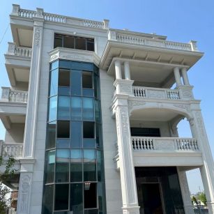 佳木斯 白麻花岗岩别墅外墙干挂效果展示