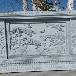佳木斯 芝麻白大型照壁，屏风，影壁