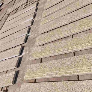 佳木斯 黄金麻花岗岩光面楼梯踏步