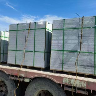 佳木斯 芝麻白花岗岩地铺石装车日常