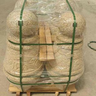 佳木斯 黄金麻异形定制雕花——棒棒糖挡车柱