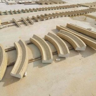 佳木斯 黄金麻花岗岩别墅线条