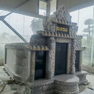 佳木斯 芝麻白墓碑效果展示图