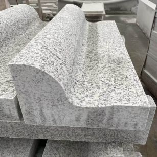 佳木斯 白麻花岗岩S型路沿石，路侧石，马路牙子等