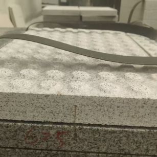 佳木斯 芝麻白花岗岩6.0公分荔枝面五轴加工雕刻盲点