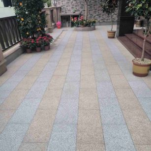 佳木斯 黄金麻白麻荔枝面庭院铺装展示