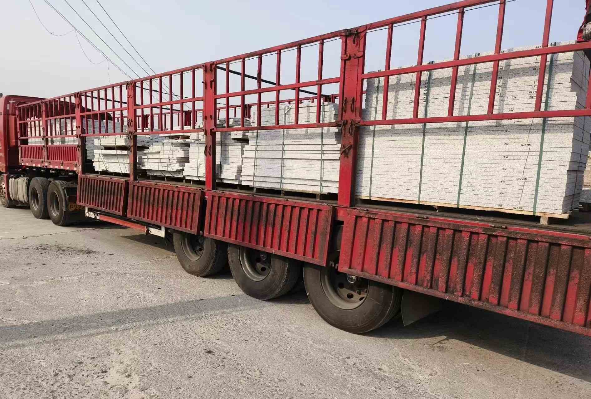 佳木斯 白麻荔枝面外墙干挂，工厂装车日常