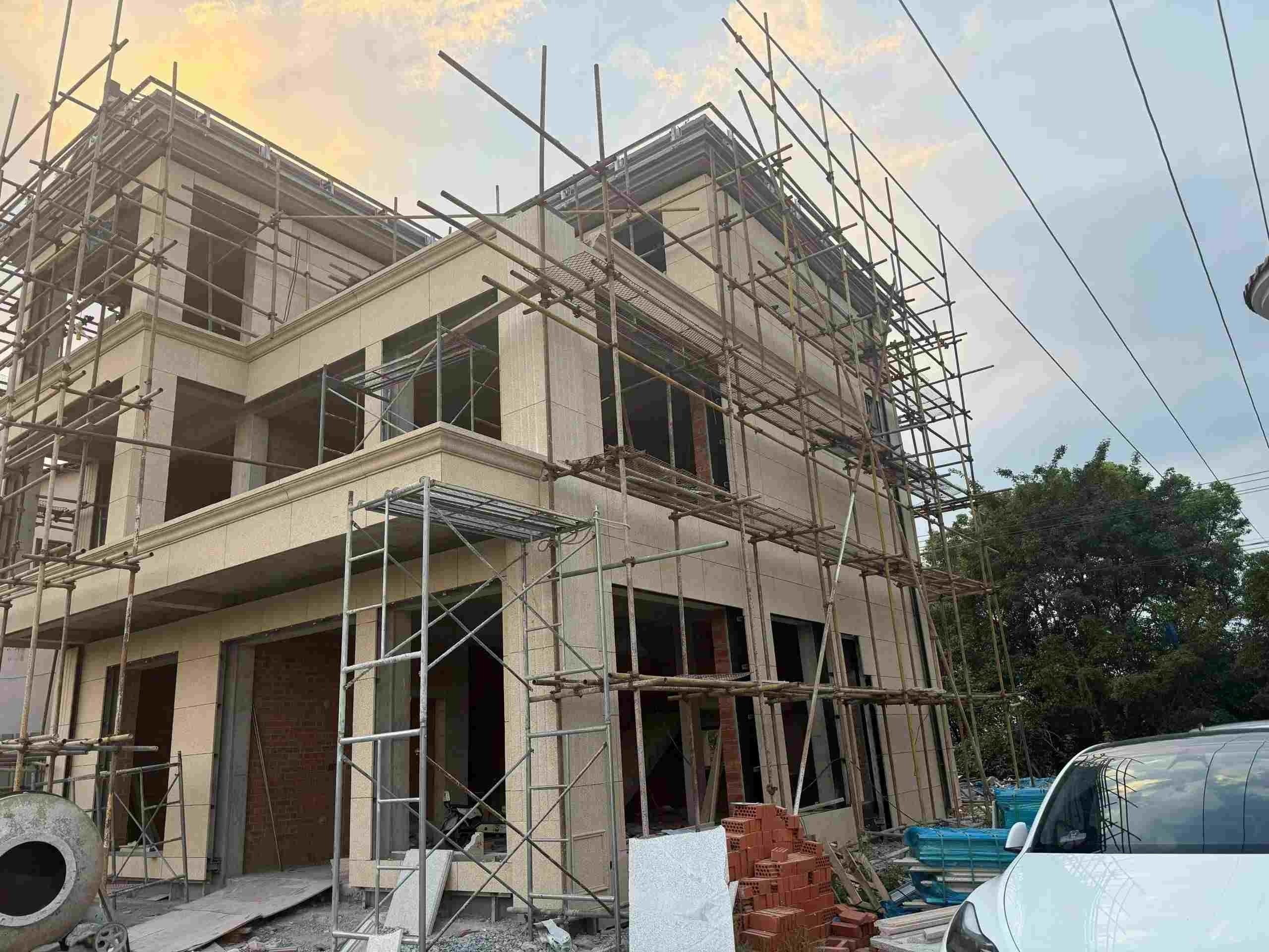 佳木斯 黄金麻荔枝面花岗岩外墙干挂