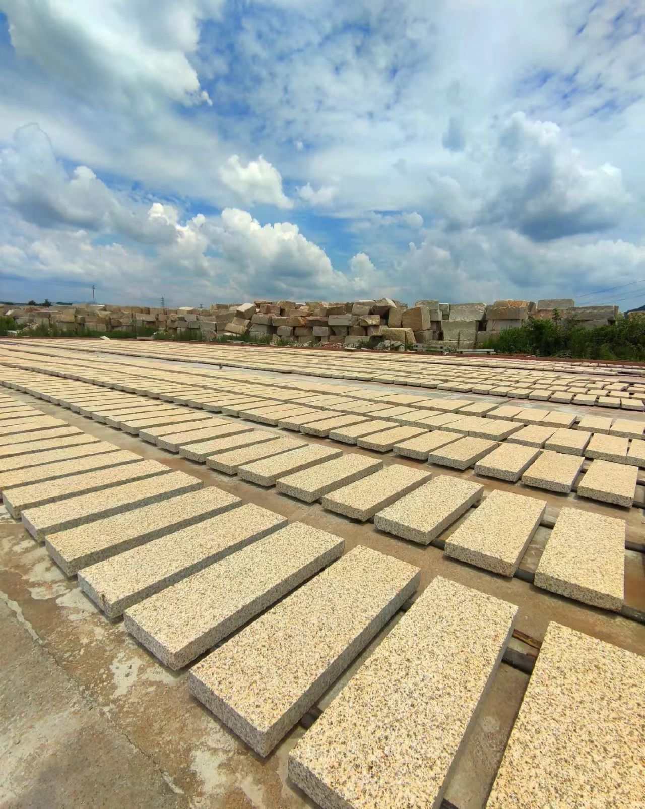 佳木斯 黄金麻花岗岩荔枝面地铺石防护中