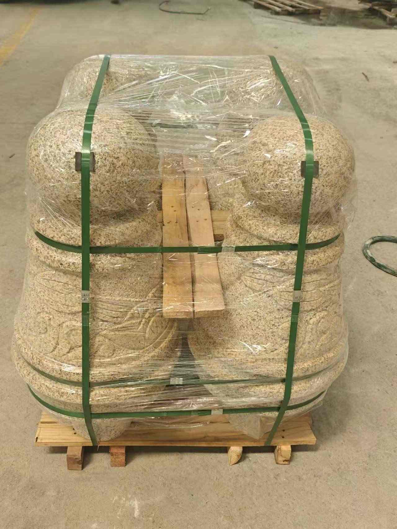 佳木斯 黄金麻异形定制雕花——棒棒糖挡车柱