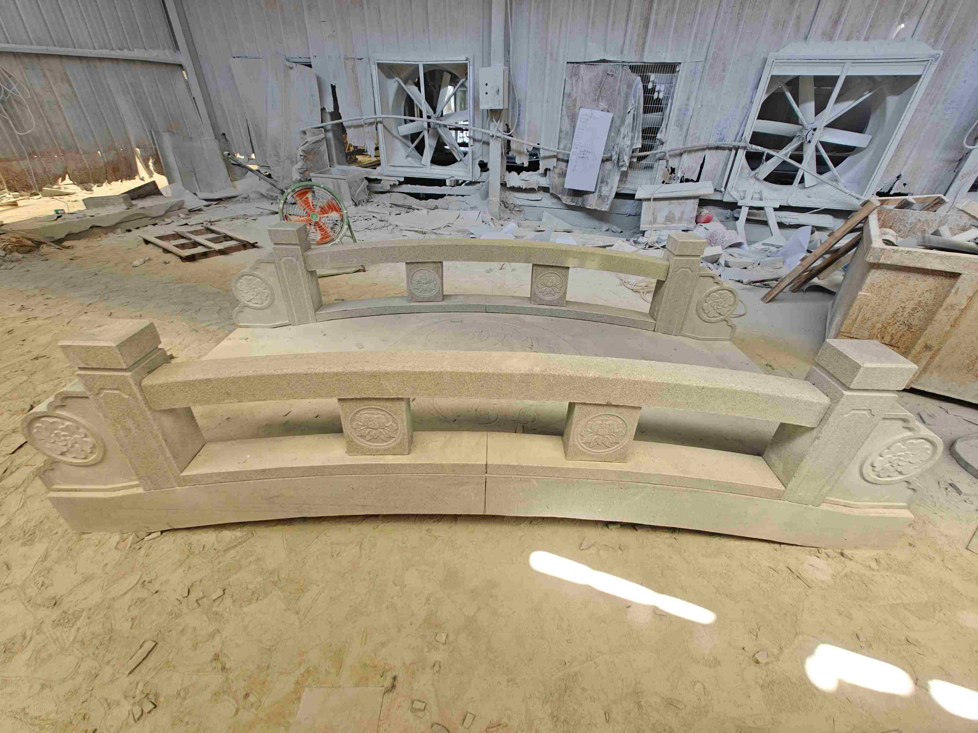 佳木斯 芝麻灰花岗岩异形加工-拱桥，石桥