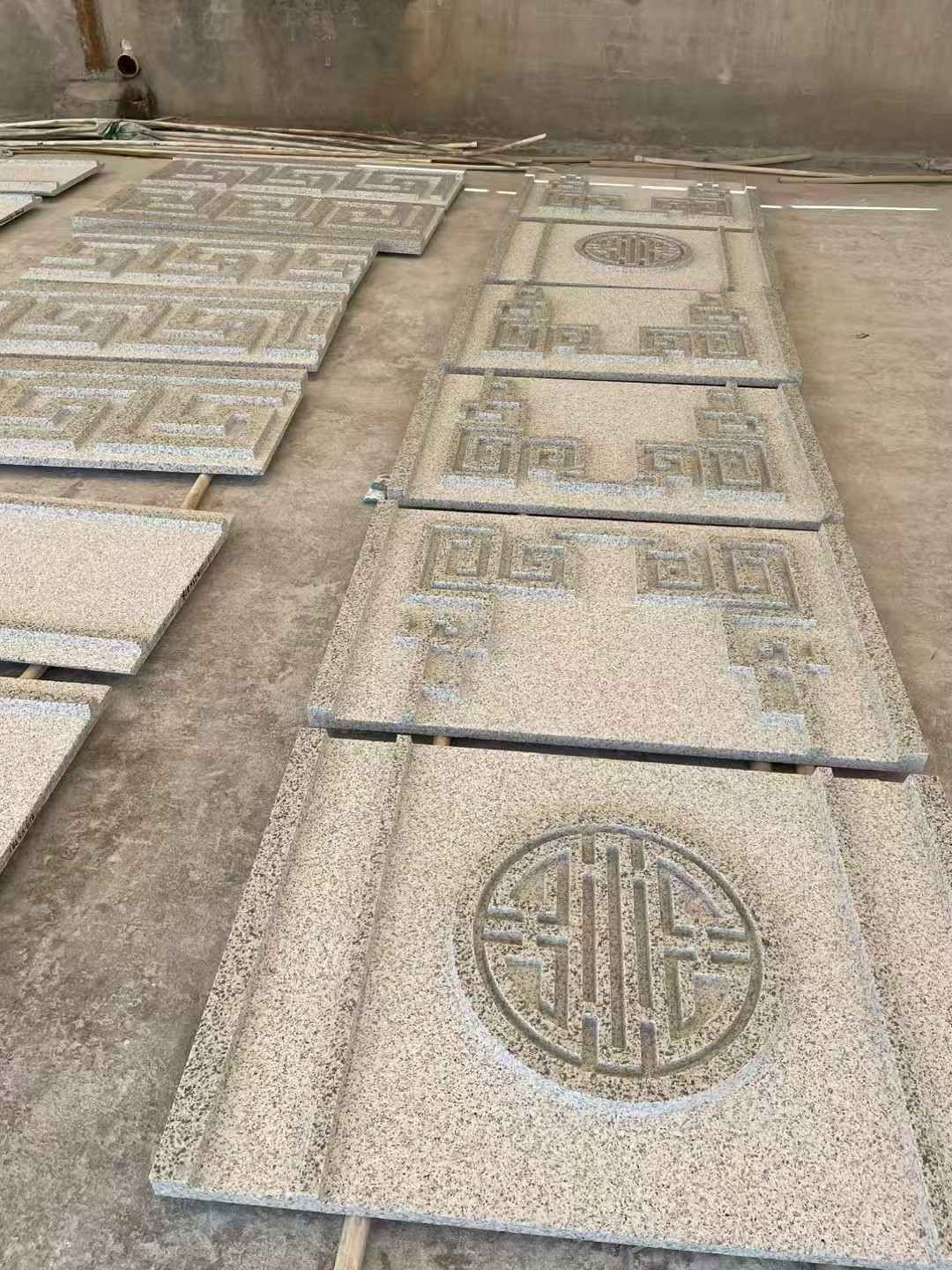 佳木斯 白麻花岗岩外墙立面雕刻板