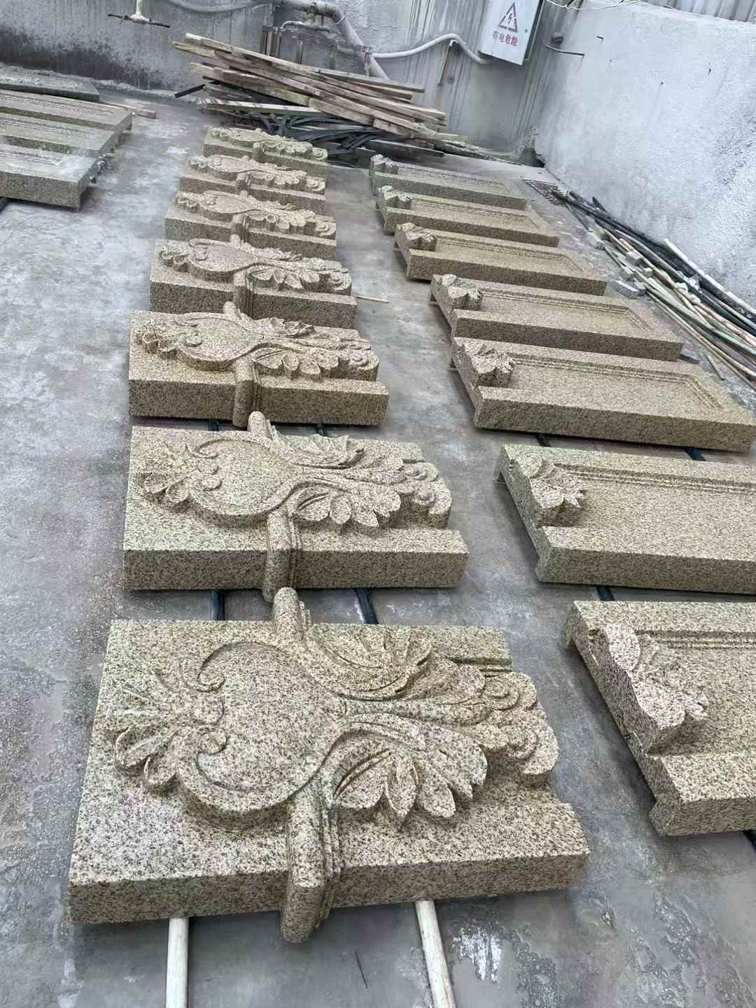 佳木斯 黄金麻花岗岩别墅外墙雕刻板