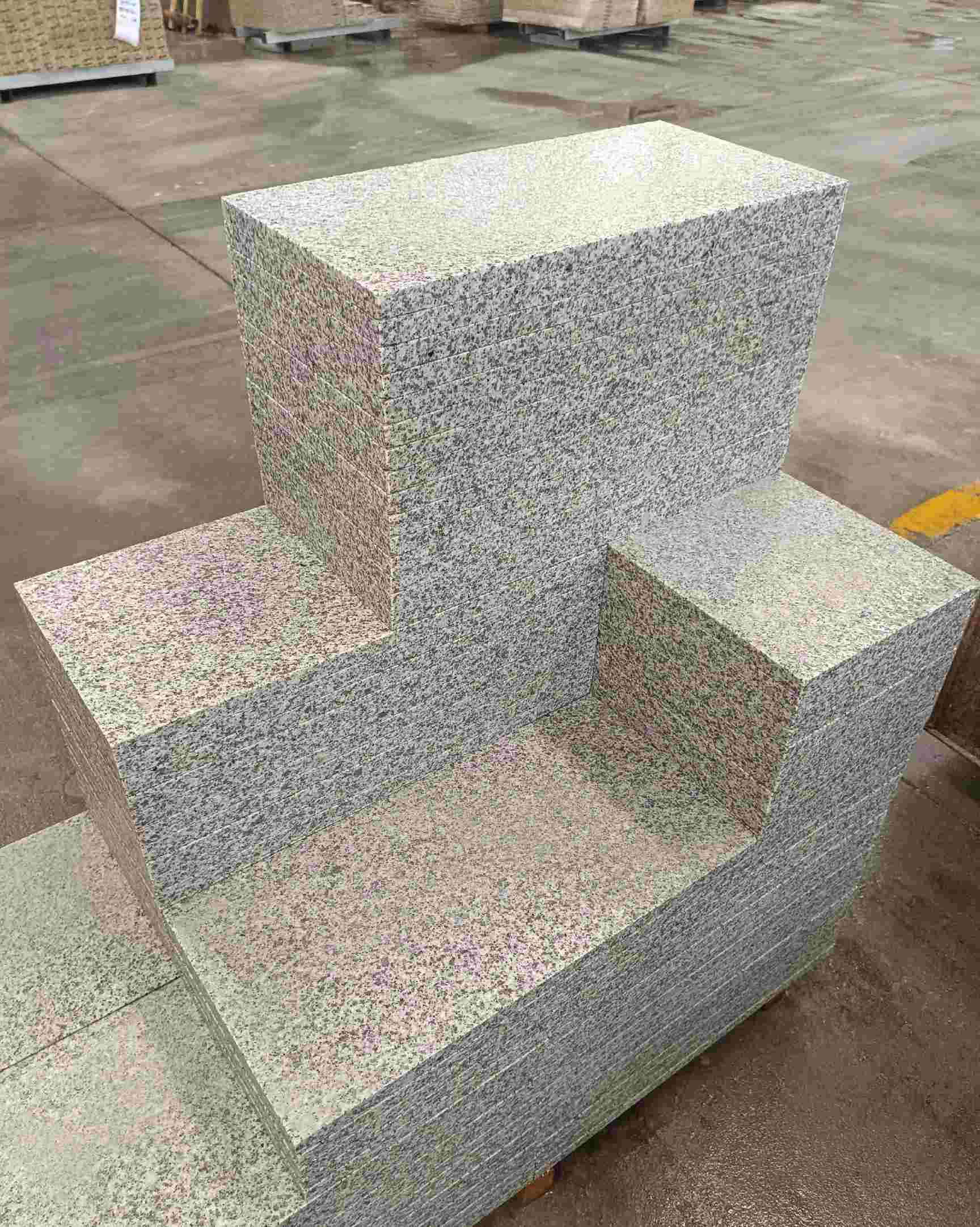 佳木斯 白麻花岗岩荔枝面地铺石