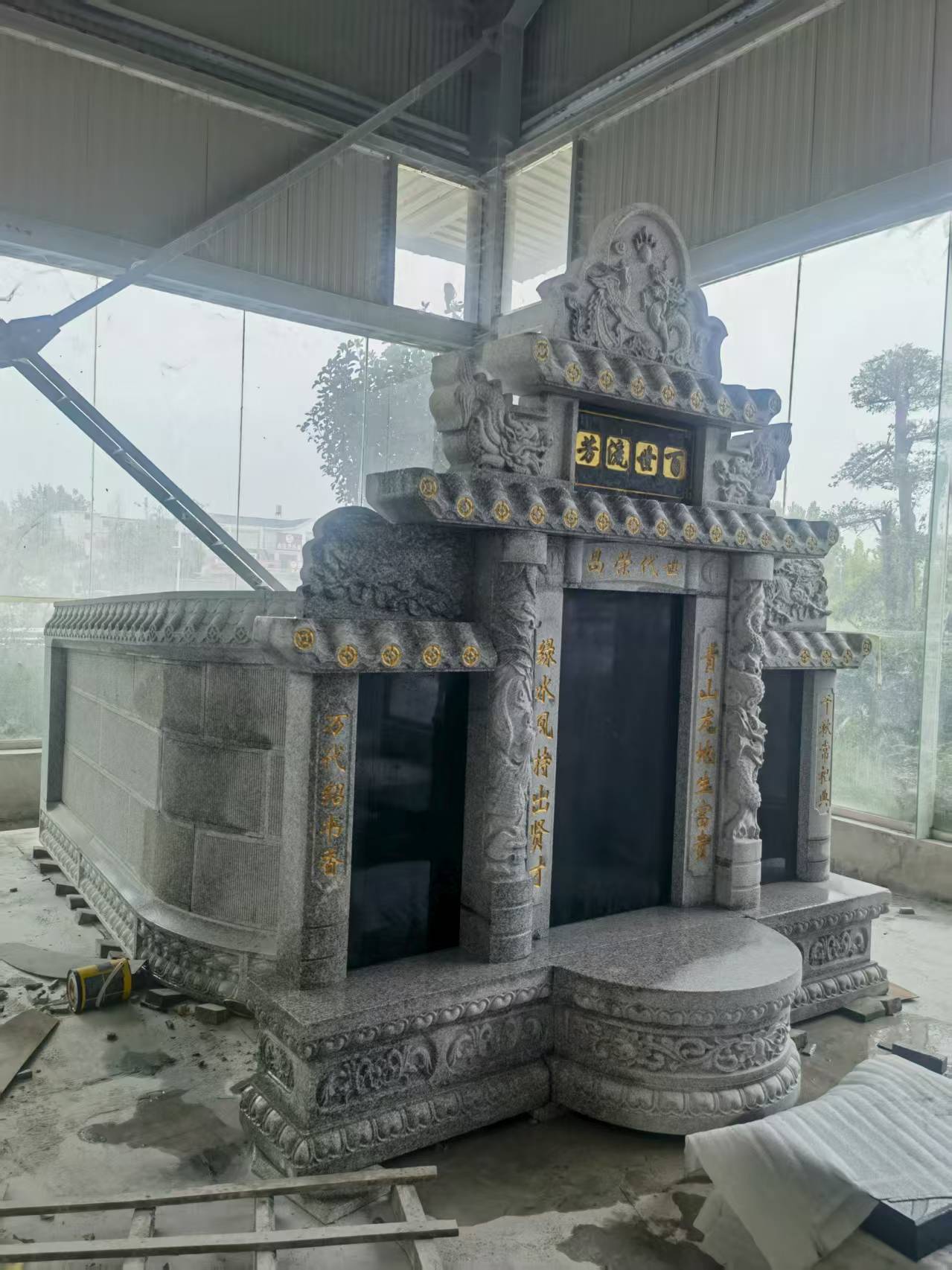 佳木斯 芝麻白墓碑效果展示图